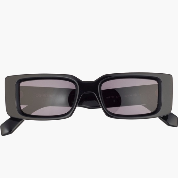 Off-White Arthur Sunglasses OERI016C99PLA0011007 Black Frame Dark Grey Lens main image 7